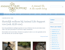 Tablet Screenshot of animallifesupport.be